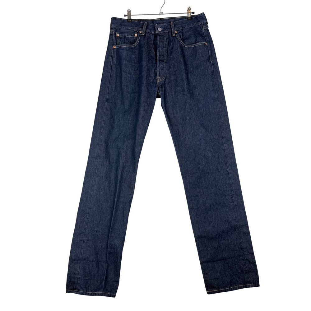 Levis 501 Original Fit Jeans fits 32x33 Dark Wash Straight Leg Indigo Americana